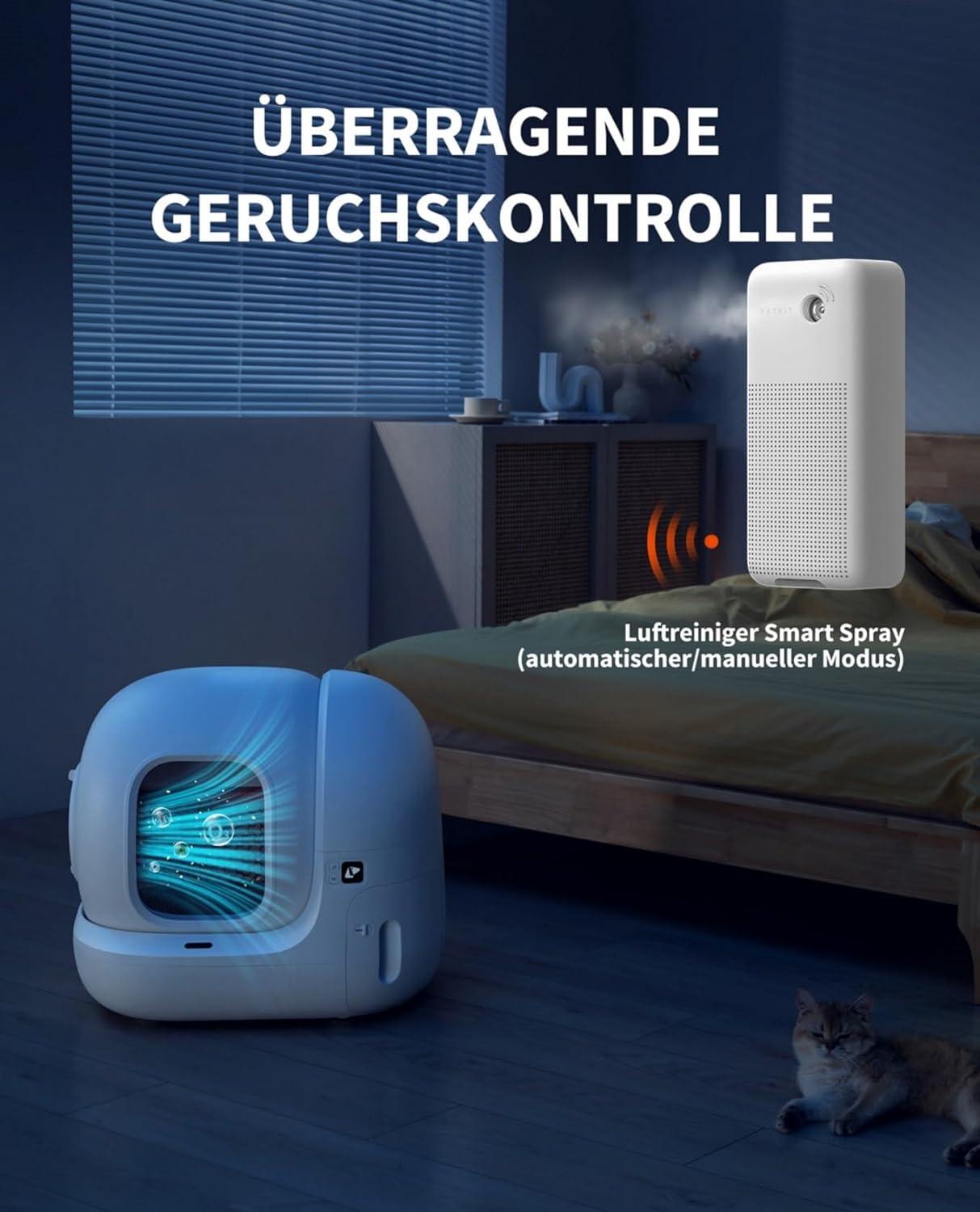 PETKIT - Pura Max selbstreinigende Katzentoilette - Pepe the Cat Katzenklos