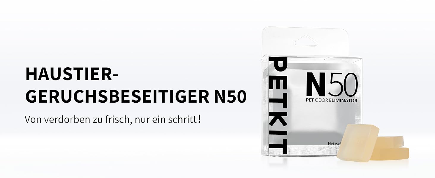 Produktpräsentation des PETKIT Geruchsbeseitigers N50