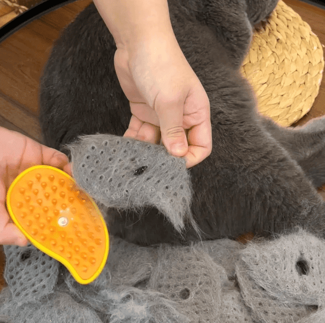 SteamFurr™ - Katzen-Dampfbürste Pflege Pepe the Cat