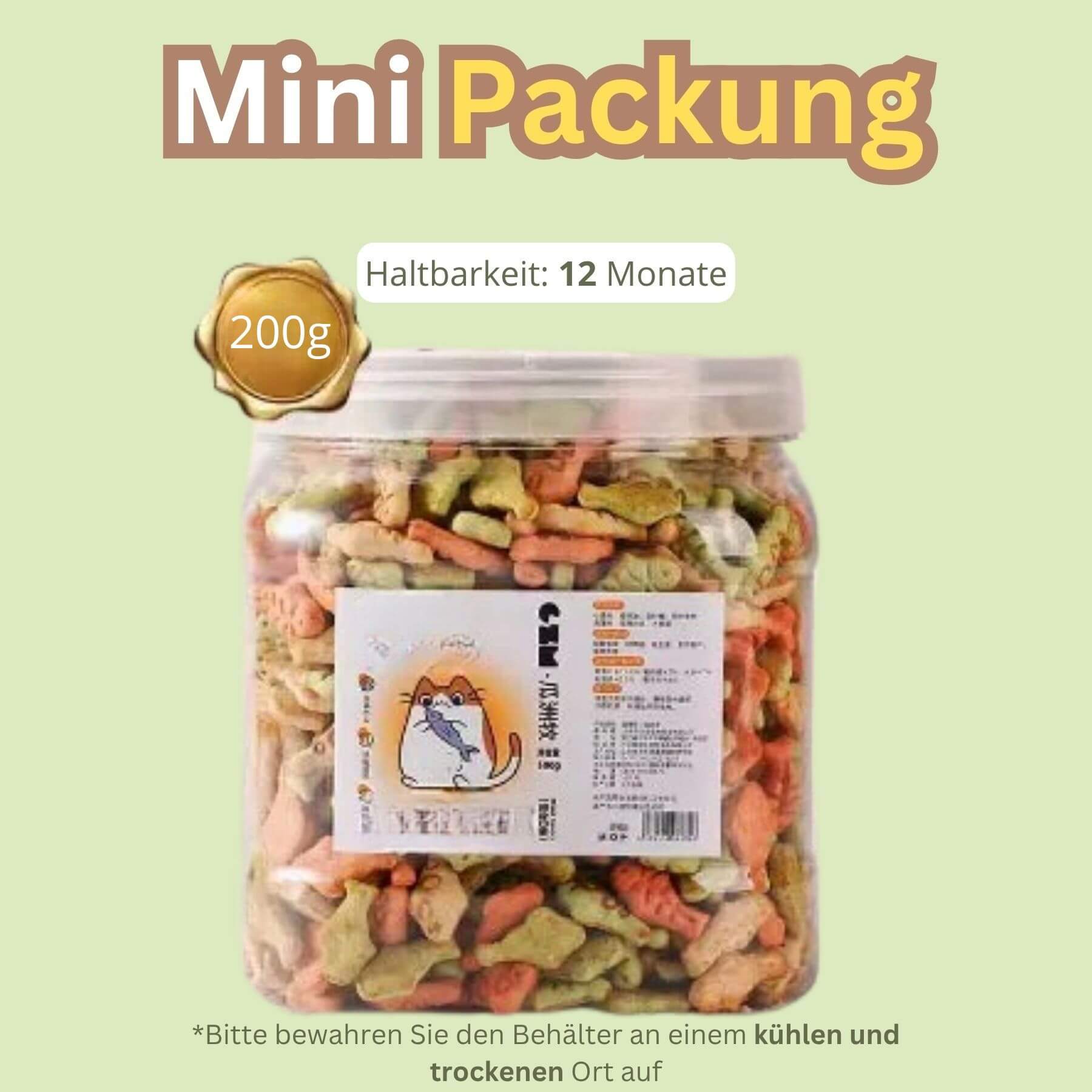 Trockenfutter gegen Zahnstein Katzen in der 200g Packung