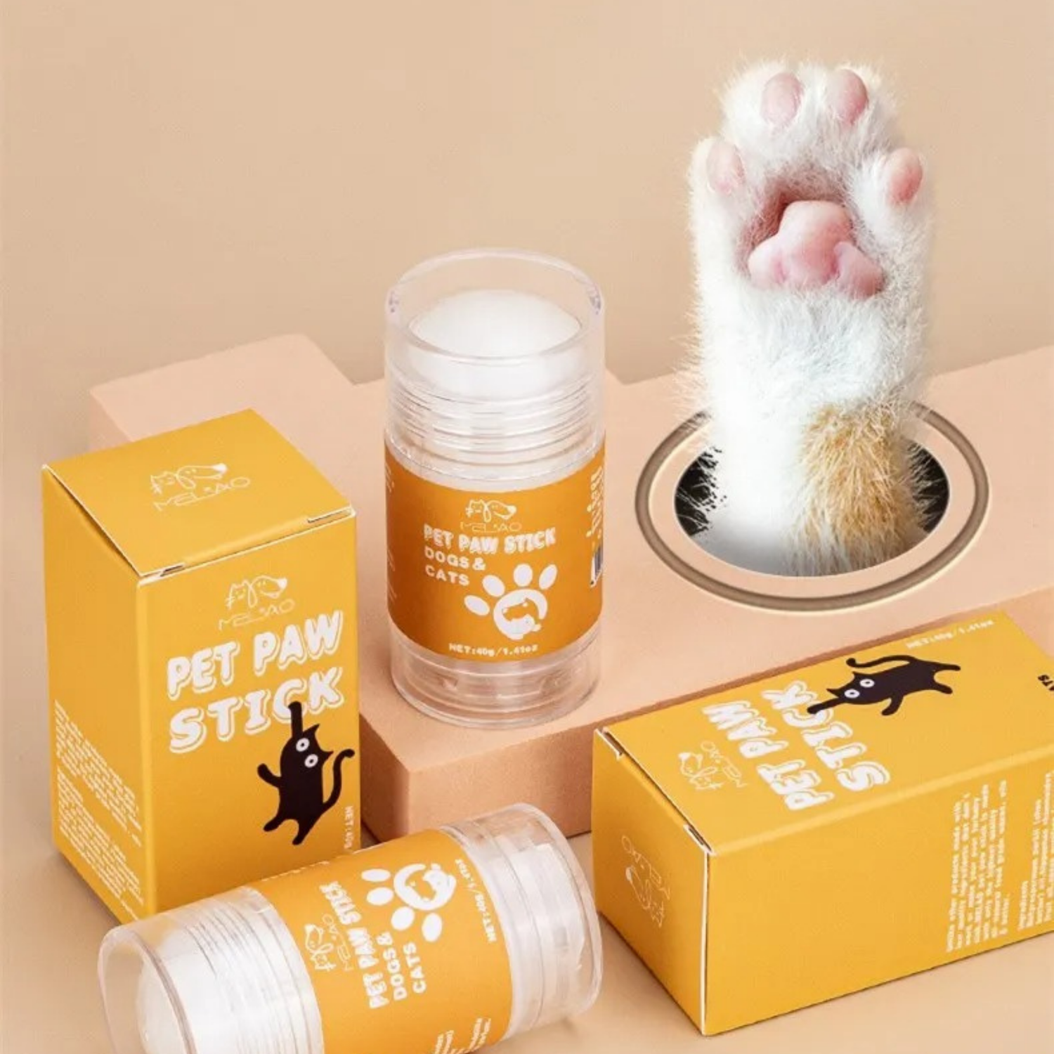 Pfotenpflegestick für Katzen von Pepe the Cat