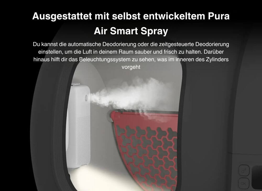 Pura Air Smart Spray des PETKIT Pura Max wird vorgestellt